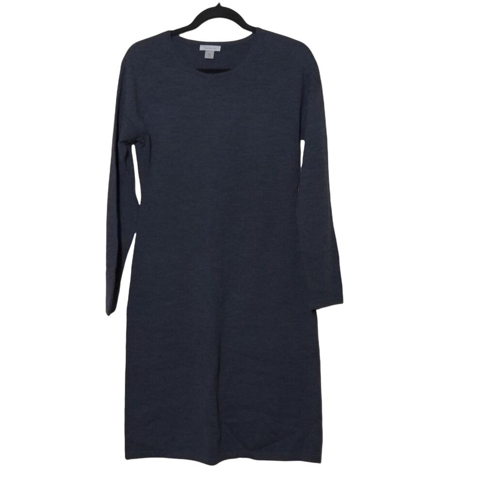 Garnet Hill Modern Merino Sweater Dress in Gray -Size  S - EUC